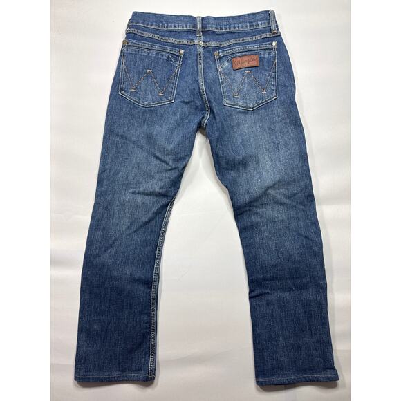 Wrangler Retro Men's Slim Boot Blue Denim Jeans - Size Tag Missing (30x26.5) - Picture 2 of 5